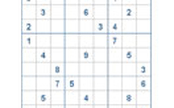 Mời các bạn thử sức với ô số Sudoku 2390 mức độ Khó